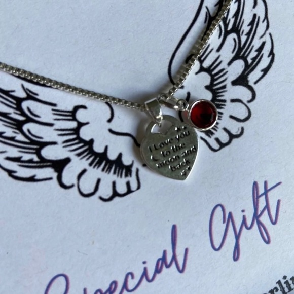 Love You Till The Moon and Back Charm Necklace❤️ - Picture 4 of 8